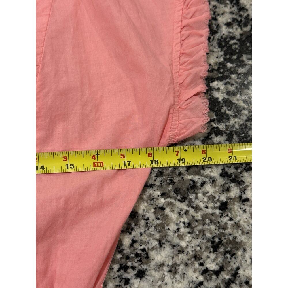 NWT $285 Xirena Dixie Dress Button Front Size Small Hot Coral 100% Cotton - Picture 7 of 8